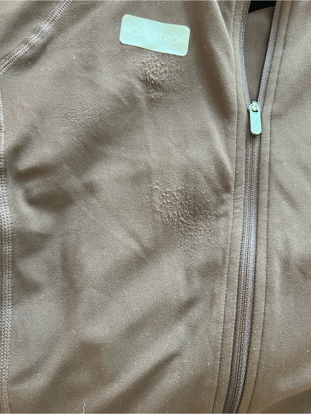 Zella Women’s Brown Zip-Front Jacket - Picture 6 of 6